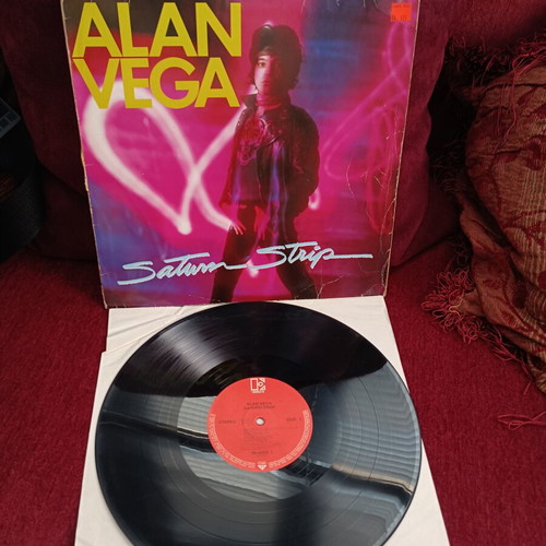 Alan Vega Saturn Strip vinyl record, European pressing, rock