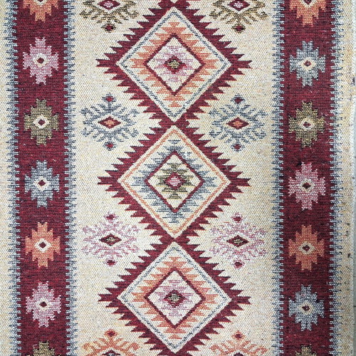 Vintage Bulgarian handwoven wool rug used, 160×75 cm