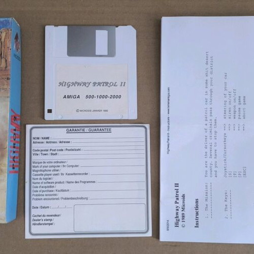Highway Patrol 2 Microids Amiga like new