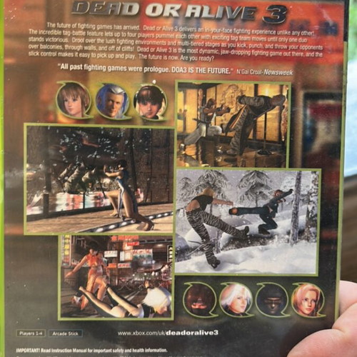 Dead or Alive 3 Xbox game like new, unused