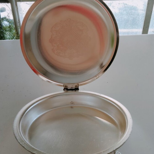 Vintage Silver-Plated Silent Butler Crumb Catcher and Ashtray
