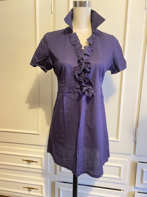 La Redoute women's cotton dress tunic like new, size large, purple