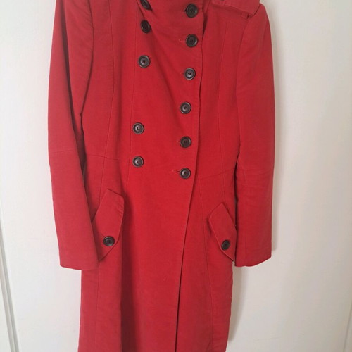 Mango coat used, red, size S