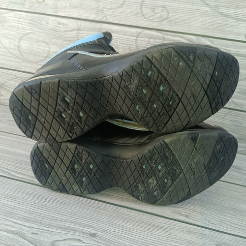 Nike Air leather sneakers size 37.5, black and blue