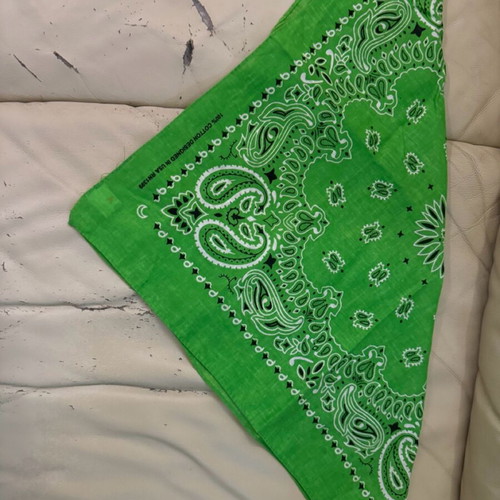 Bandana new in lettuce green color made of 100% cotton