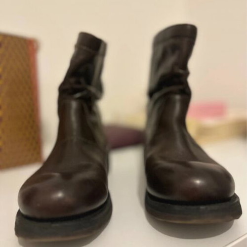 Bikkembergs leather ankle boots like new, brown, size 38