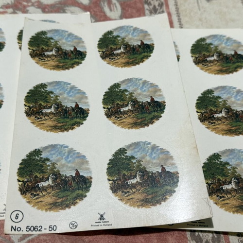 Lithographs used, set of 3
