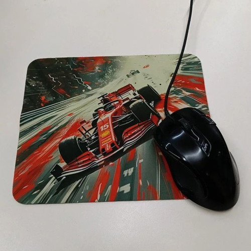 Formula 1 Ferrari mousepad, elastic waterproof rubber base