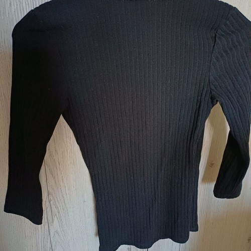 Bershka blouse black, like new, slim fit, size S