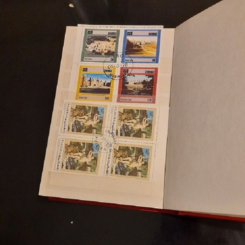 Small album used with thematic sealed and unsealed stamp series