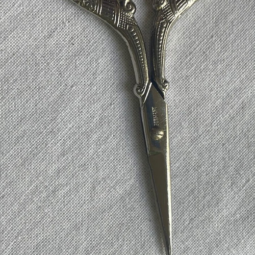 Zwilling J. A. Henckels antique scissors set of 4 in leather case used