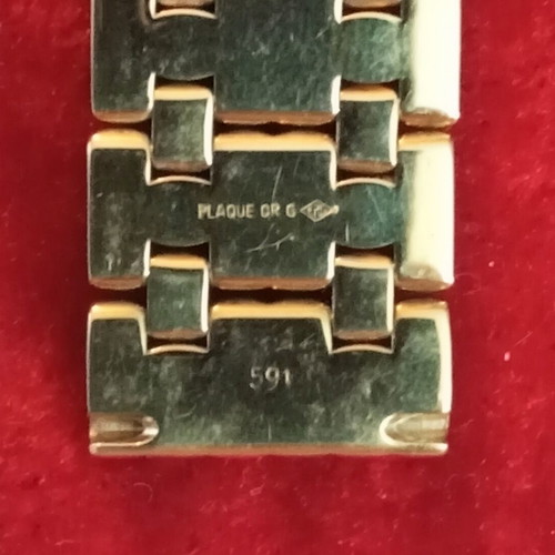 CD bracelet vintage gold filled plaque like new
