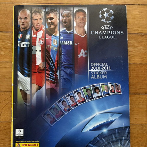 Panini Champions League 2010-2011 sticker album, complete