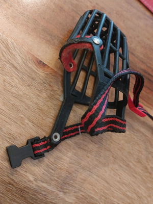 Flamingo Muzzle Silas Black dog muzzle new