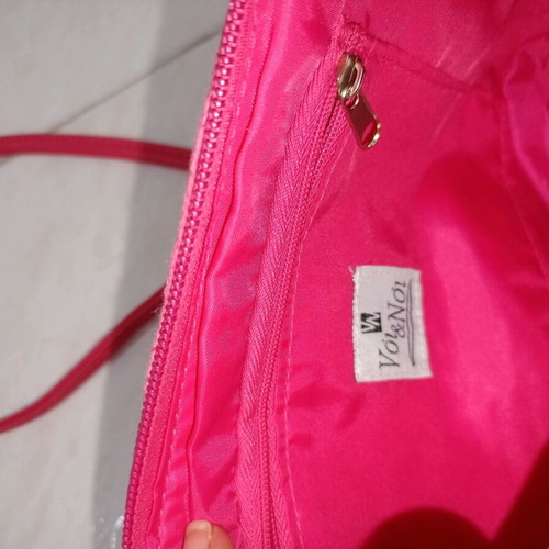 Voi&Noi pink straw shoulder bag like new