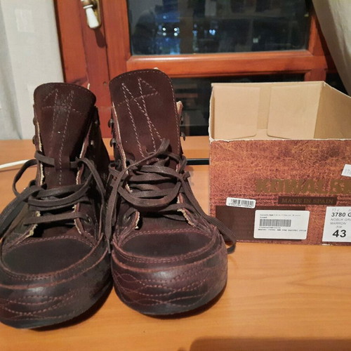 Kowalski Leather Men's Boots with Studs (Made in Spain, Size 43)