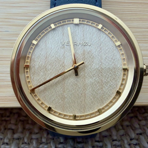 Vejrhøj Limited Edition Maple Wood Steel Watch Like New