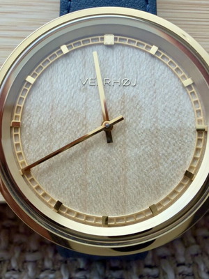 Vejrhøj Limited Edition Maple Wood Steel Watch Like New