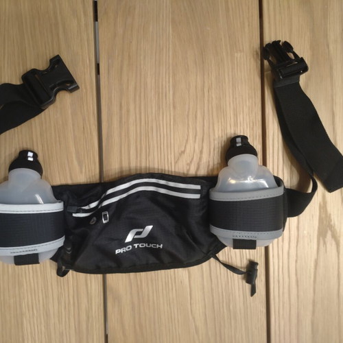 Pro Touch Trail II hydration running waist pack with 2 sport bottles