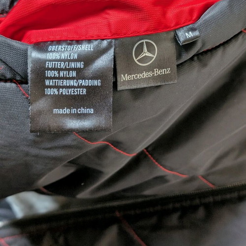 Mercedes Benz Motorsport Reversible Sleeveless Jacket size M like new