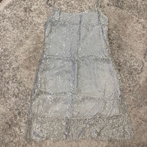 Sylvie Paris Vintage Silver Lace Dress XS like new