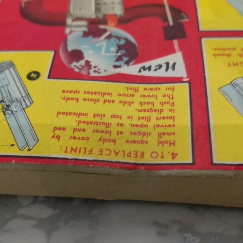 Vintage IMCO paper lighter box used, 1960s