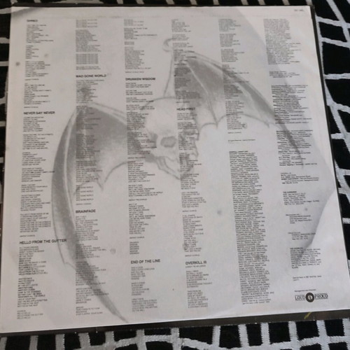 OVERKILL "Under The Influence" LP Vinyl. German 1988.