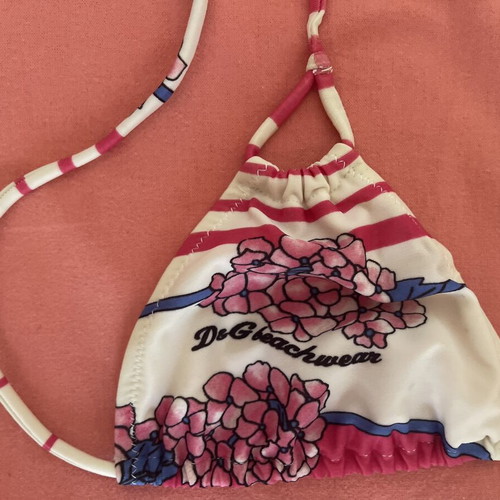 Bikini top Dolce & Gabbana beachwear used, floral multicolor, size M