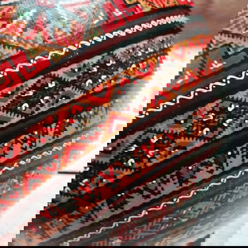 XL Handmade Wooden Pysanka Egg like new Karpathian Folk Art