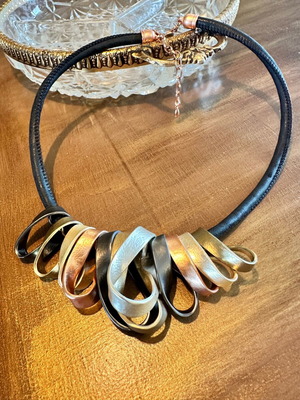 Heavy handmade necklace like new