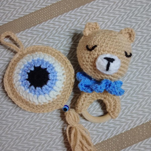 Handmade knitted baby gift set new