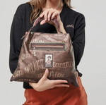 Anekke Shoulder Bag new, colorful with wooden handle