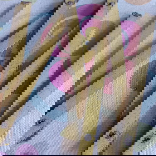 Дървен метър употребяван, сгъваем, от преди 60 години