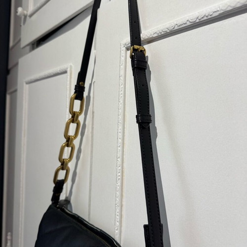 Pinko leather crossbody bag, black