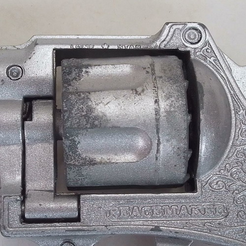 Vintage metal twelve-shot pistol Lone Star Peacemaker Colt 45 used