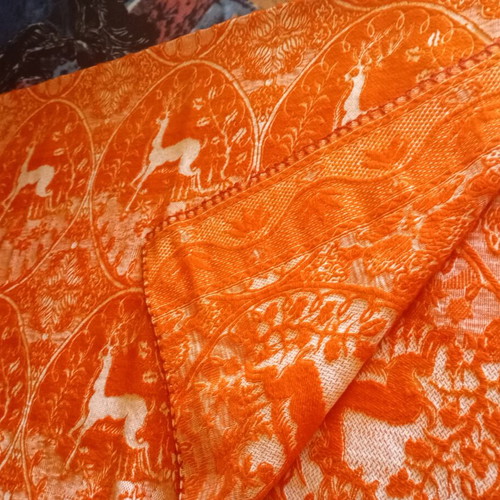 Malino blanket with pile 1.60x2.00 vintage, new