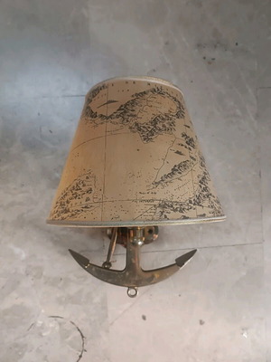 Bronze wall light with nautical theme like new