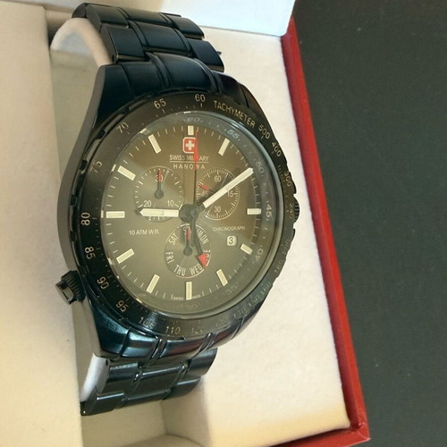 Swiss Military Navigator 40mm watch like new with box and papers