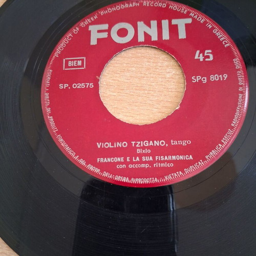 Violino Tzigano vinyl record used, tango, Francone e La Sua Fisarmonica