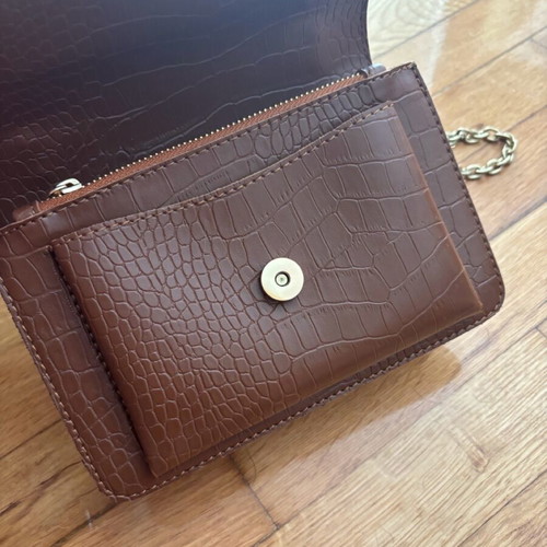 Laura Ashley backpack bag new, brown and gold