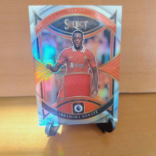 2024-25 Panini Select EPL Ibrahima Konate Liverpool Silver Relic Patch new