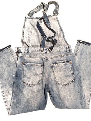 Pull&Bear denim overalls like new, size Small