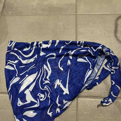 Sea pareo new, white and blue Decoro, size S