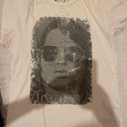 Doors t-shirt used, size XL, white, Amplified