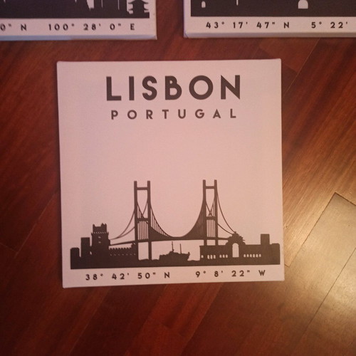 Set of 3 art prints used, size 30 x 30