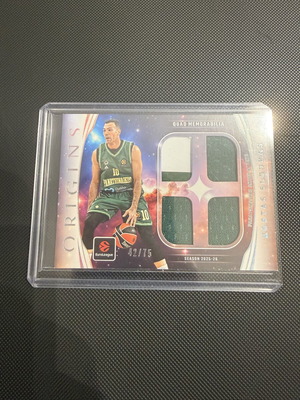 2025-26 Origins Euroleague κάρτα με patch 42/75 Κώστας Σλούκας