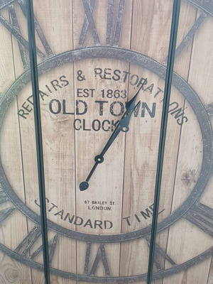 Triptych clock 0.90 x 0.90 used set