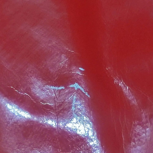 Red handbag made of leatherette, like new