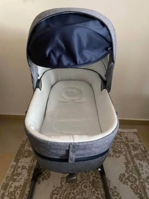 Inglesina Port Bebe Aptica with Stand-Up Base like new, grey-blue