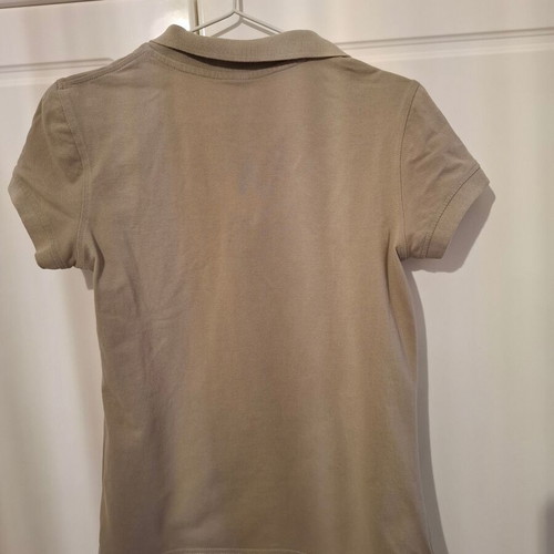 Piazza Italia Polo Shirt new, beige with pink details, size L